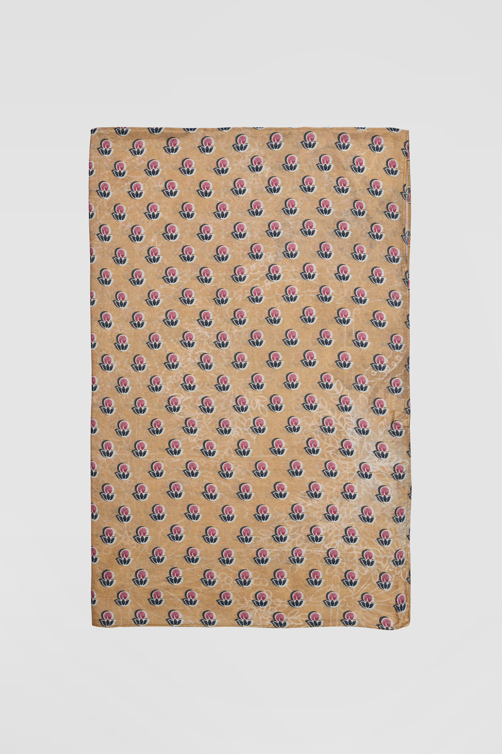 Rue Printed Silk Saree - Yellow, Yellow, image 10